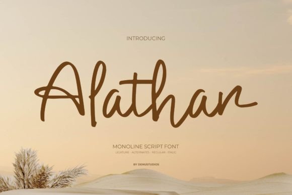 Alathar: A Font for Elegant Brand Stories