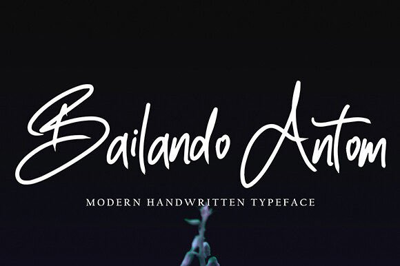 Bailando Antom: A Script Font for Editorial Elegance