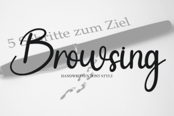 Browsing: A Handwritten Font for Editorial Personality and Clarity