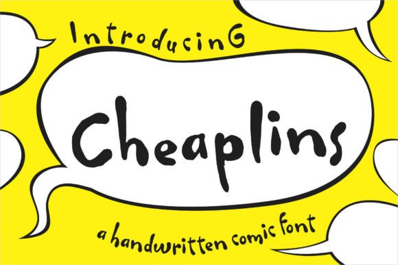 Cheaplins: A Friendly Handwritten Font for Digital Design