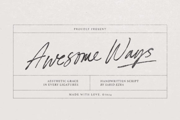 Choosing Awesome Ways: A Font That Makes Your Brand Feel Personal