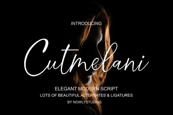 Cutmelani: A Modern Script Font for Sophisticated Digital Design