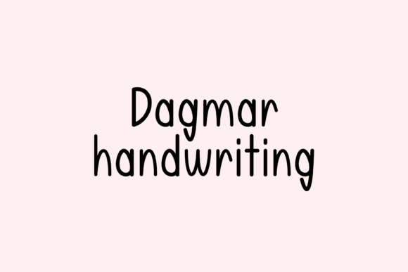 Dagmar: A Friendly Handwritten Font for Editorial Expression