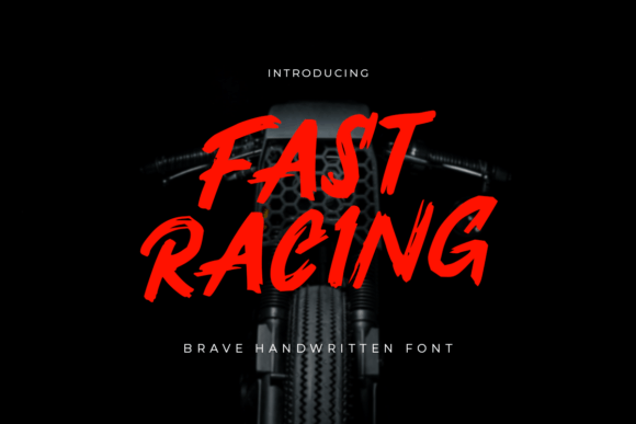 Fast Racing: A Dynamic Handwritten Font for Digital Velocity