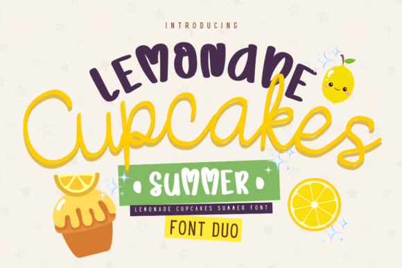 Finding a Sweet Spot: Lemonade Cupcakes Summer Font in Web Design