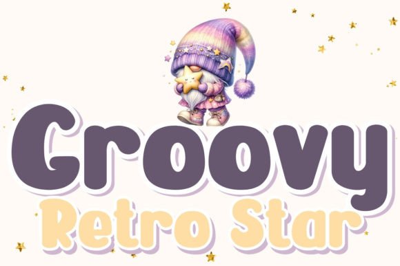 Groovy Retro Star: The Bold Script Font for Digital Branding