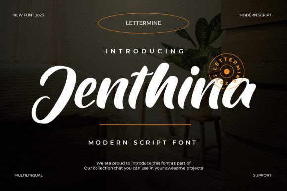 Jenthina: The Campaign Font that Speaks Clearly and Captivates