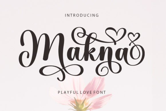 Makna: A Modern Script Font for Editorial Personality