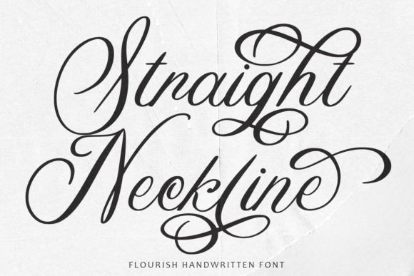 Straight Neckline: The Font That Makes Handwritten Charm Feel Professional